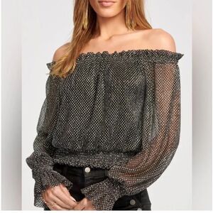 NWT Ramy Brook Tom Off The Shoulder Top Size XXS